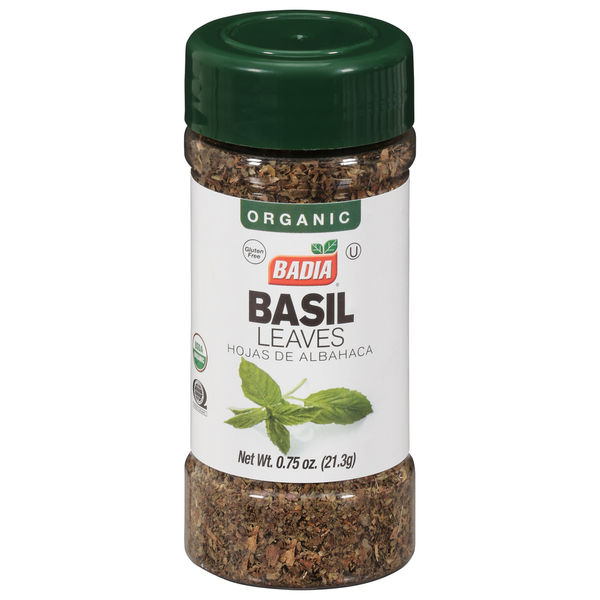 Badia Spices Basil Leaves, Organic hero