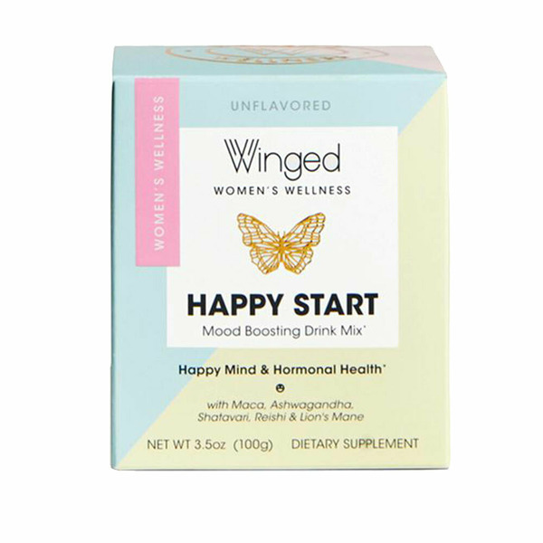 Energy & Stress Support Winged Happy Start - Mood Boosting Mushroom Powder Drink Mix hero