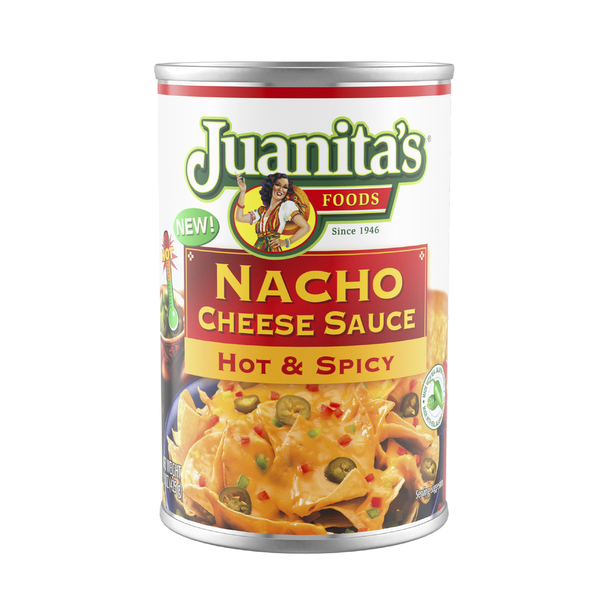 Juanita's Foods Nacho Cheese Sauce Hot & Spicy hero