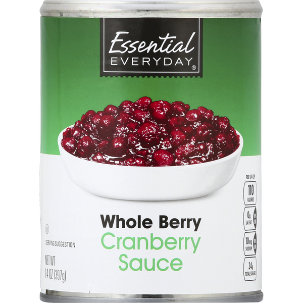 Canned Fruit & Applesauce Essential Everyday Cranberry Sauce, Whole Berry hero