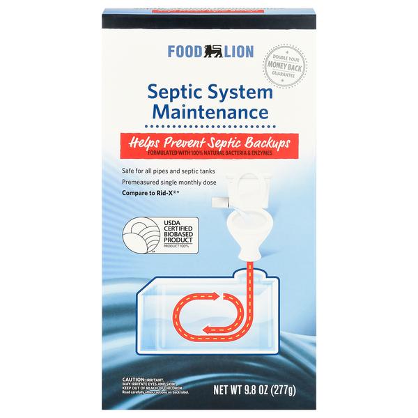 Cleaning Products Food Lion Septic System Maintenance hero