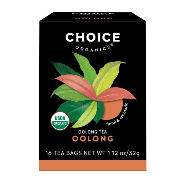 Tea Choice Organics Oolong Black Tea, Lightly Roasted & Floral, Contains Caffeine, Organic Tea Bags hero