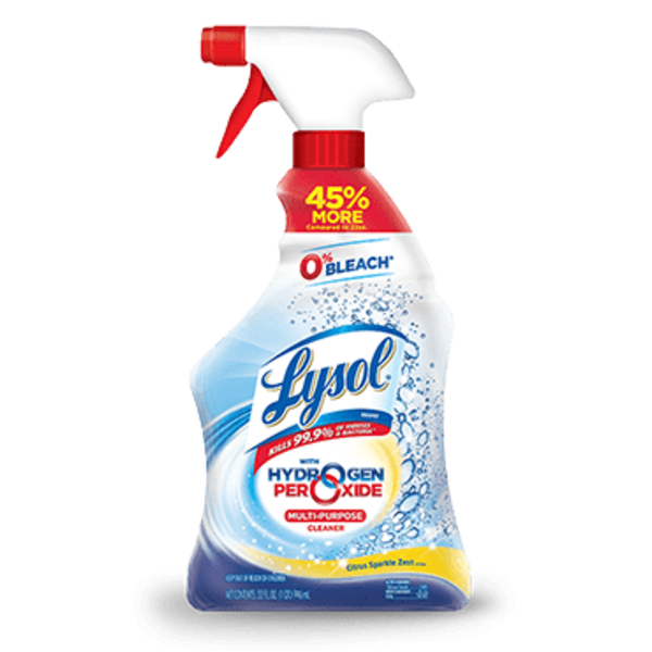 Cleaning Products and Supplies Lysol Bleach-Free Hydrogen Peroxide Multi-Purpose Cleaner Citrus hero