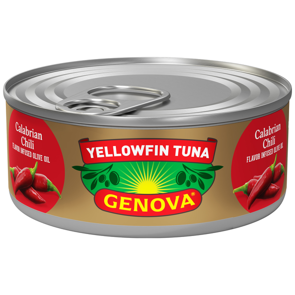 Canned Meat & Seafood Genova Tuna, Calabrian Chili, Yellowfin, Wild Caught hero