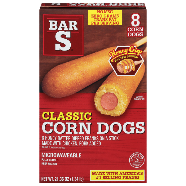 Frozen Meals Bar-S Corn Dogs, Classic hero