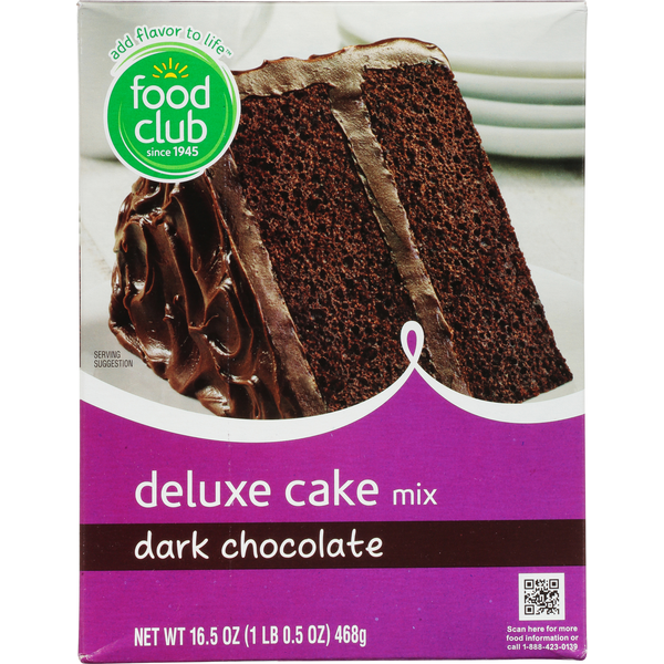 Doughs, Gelatins & Bake Mixes Food Club Cake Mix, Deluxe, Dark Chocolate hero