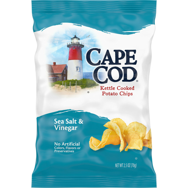 Chips & Pretzels Cape Cod Sea Salt and Vinegar Kettle Cooked Potato Chips hero