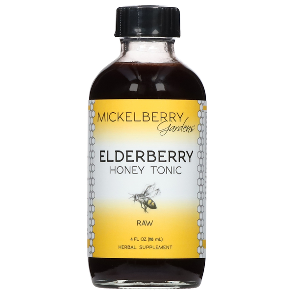 Cold, Flu & Allergy Mickelberry Gardens Honey Tonic, Raw, Elderberry hero