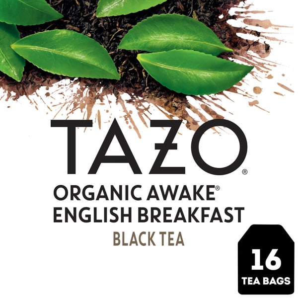 Tea TAZO Tea Organic Black Tea Bags Awake English Breakfast hero