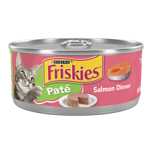 Wet Cat Food Purina Friskies Wet Cat Food Pate, Salmon Dinner hero