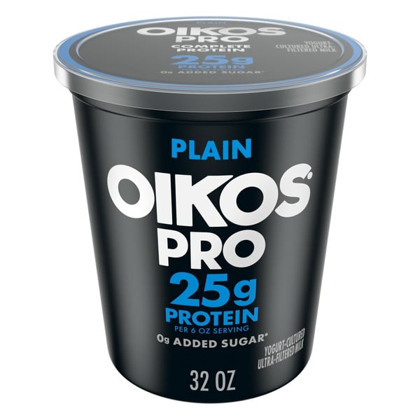 Yogurt Oikos Plain Yogurt Cultured Ultra-Filtered Milk Product hero