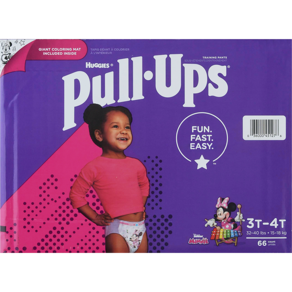 Diapers & Wipes Pull-Ups Girls' Potty Training Pants, 3T-4T (32-40 lbs) hero