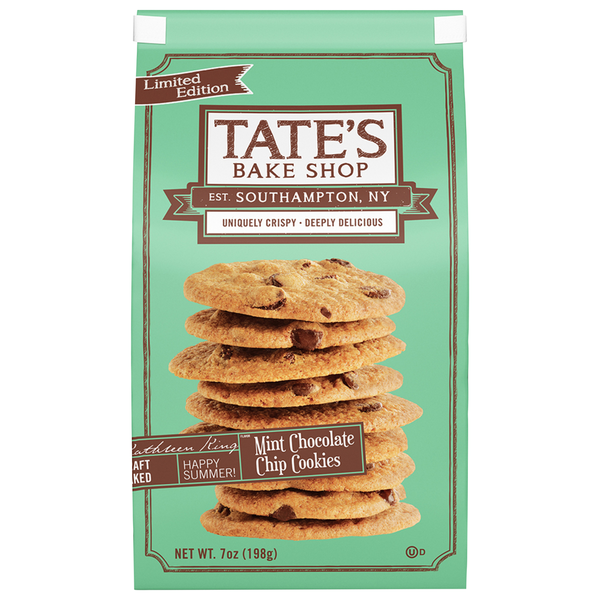 Cookies & Cakes Tate's Bake Shop Cookies, Mint Chocolate Chip hero