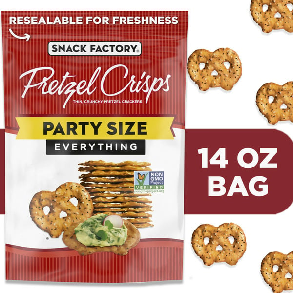 Popcorn & Snacks Snack Factory Everything Pretzel Crisps hero