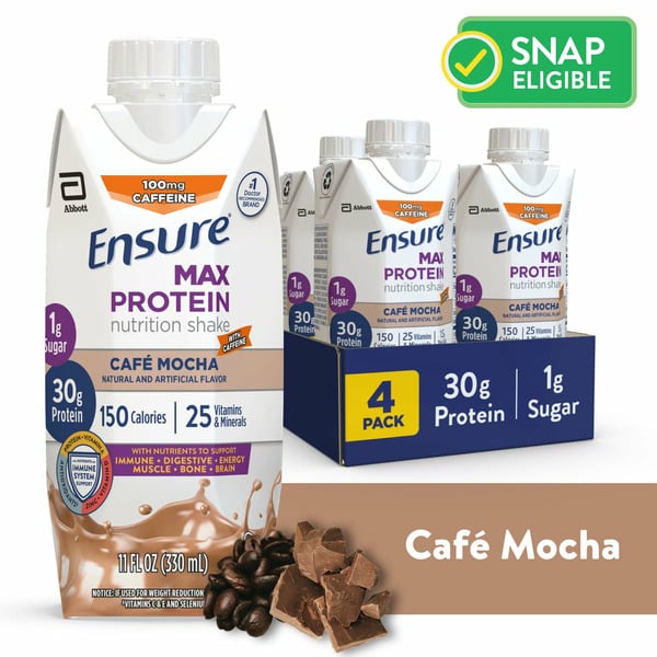 Energy & Sports Drinks Ensure Max Protein Nutrition Shake Cafe Mocha hero