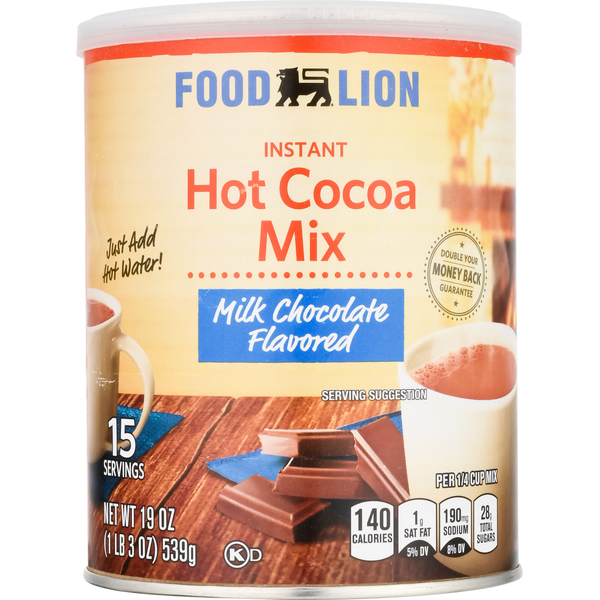 Cocoa & Drink Mixes Food Lion Hot Cocoa Mix, Milk Chocolate, Instant hero