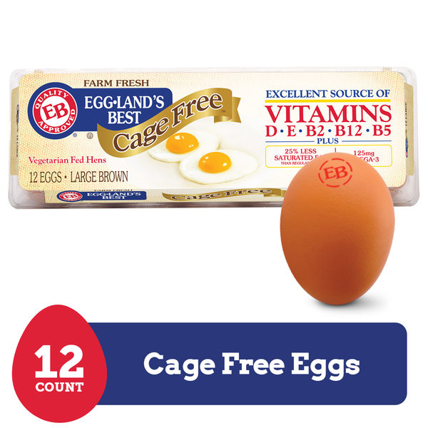 Eggs Eggland's Best Cage Free Large Brown Eggs hero