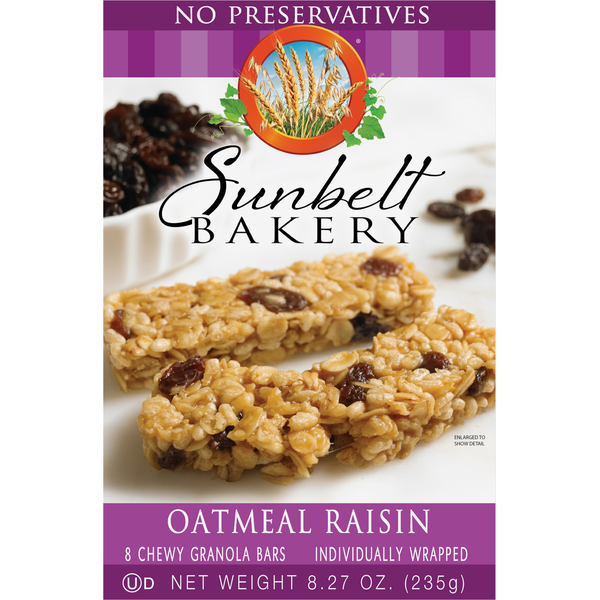 Energy & Granola Bars Sunbelt Bakery Granola Bars, Oatmeal Raisin, Chewy hero