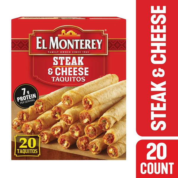 Frozen Appetizers & Sides El Monterey Beef & Cheese Taquitos hero