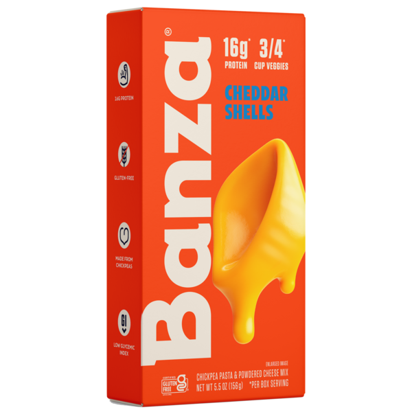 Instant Foods Banza Cheddar Shells Mac & Cheese - Gluten Free, High Protein hero