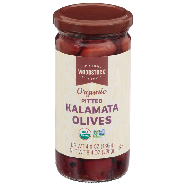 WOODSTOCK Kalamata Olives, Organic, Pitted hero