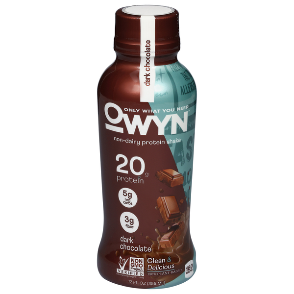 Protein & Meal Replacements OWYN Protein Shake, Non-Dairy, Dark Chocolate hero