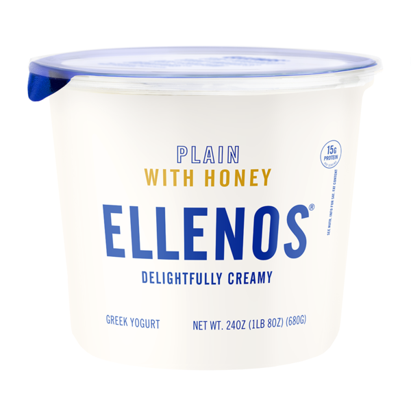 Yogurt Ellenos Plain with Honey, Greek Yogurt hero