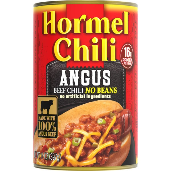 Canned Meals & Beans Hormel Chili Angus Beef With No Beans hero