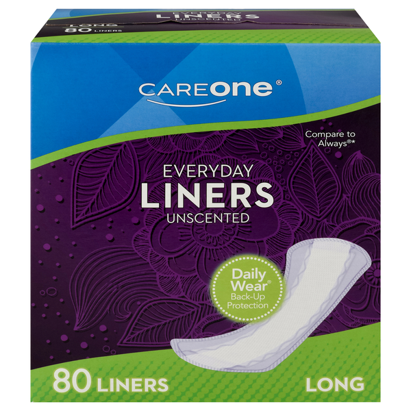 Feminine Care CareOne Everyday Liners Long Unscented hero