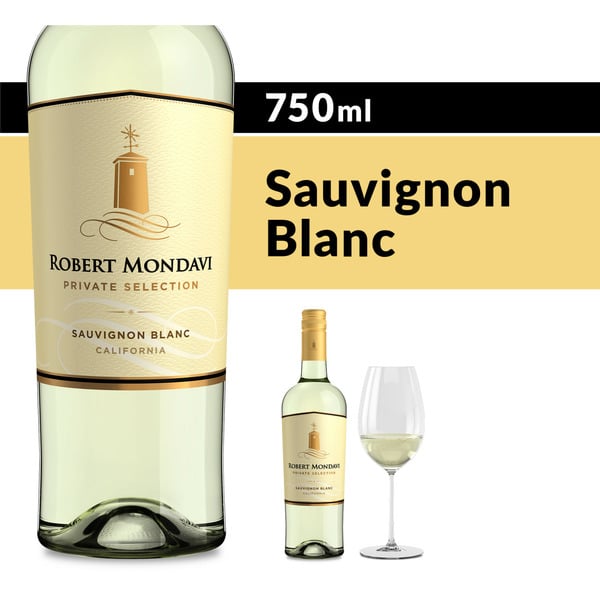 White Robert Mondavi Private Selection Sauvignon Blanc White Wine Bottle hero