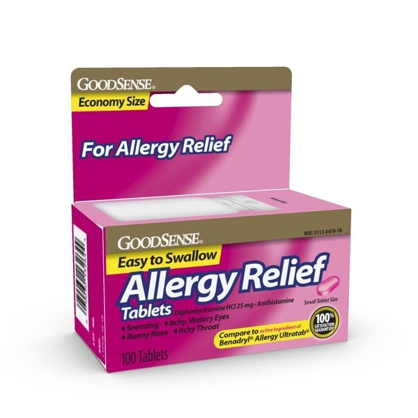 Cold, Flu & Allergy Good Sense Allergy Relief, Tablets, Economy Size hero