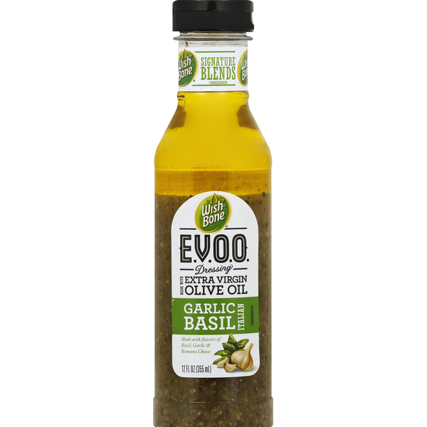 Salad Dressing & Toppings Wish-Bone Extra Virgin Olive Oil Garlic Basil Italian hero