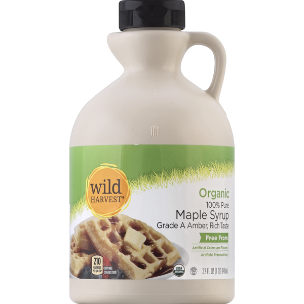 Honeys, Syrups & Nectars Wild Harvest Syrup, 100% Pure, Organic, Maple hero