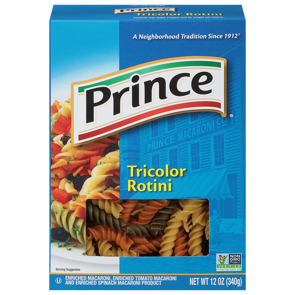 Dry Pasta Prince Rotini, Tricolor hero