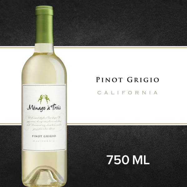 White Wine Ménage à Trois Pinot Grigio White Wine hero