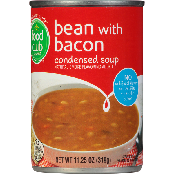 Soup, Broth & Bouillon Food Club Condensed Soup, Bean with Bacon hero