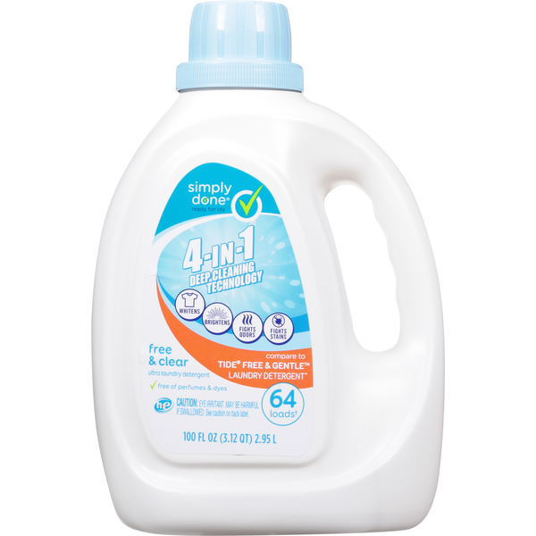 Laundry Simply Done Laundry Detergent, Ultra, Free & Clear hero