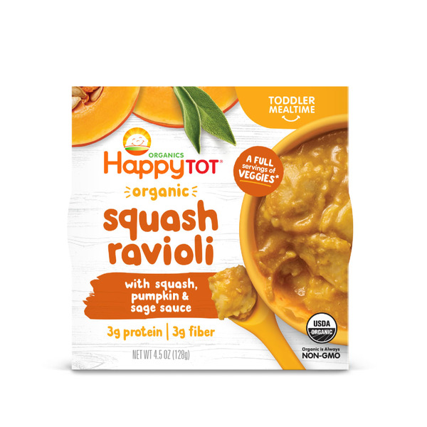 Baby Food & Formula Happy Tot Organics Organic Squash Ravioli with Squash, Pumpkin & Sage Sauce Bowl hero