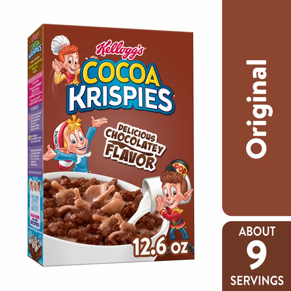 Cereal Kellogg’s Rice Krispies Treats Breakfast Cereal, Kids Snacks, Family Breakfast, Chocolatey Flavor hero