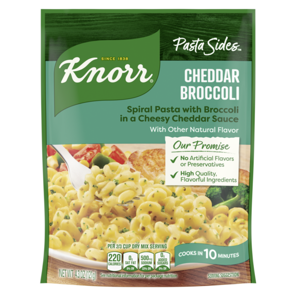 Pantry Knorr Pasta Sides Cheddar Broccoli Fusilli hero