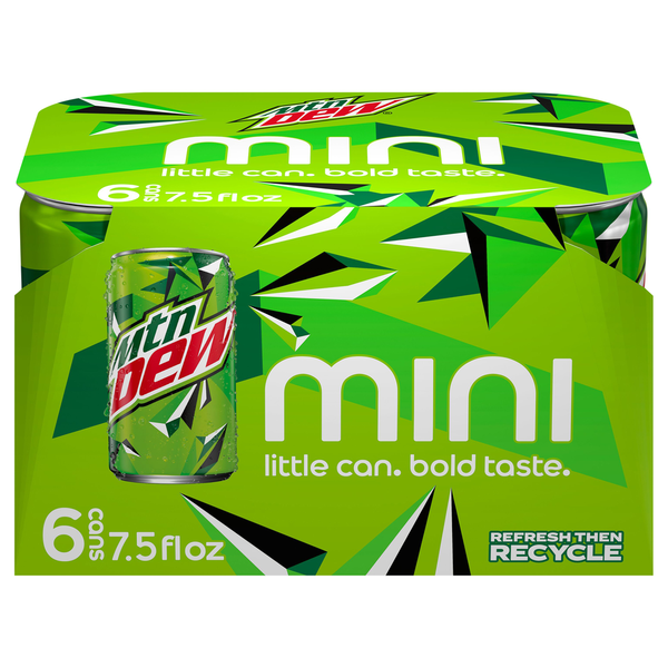 Soft Drinks Mountain Dew Soda, Mini hero