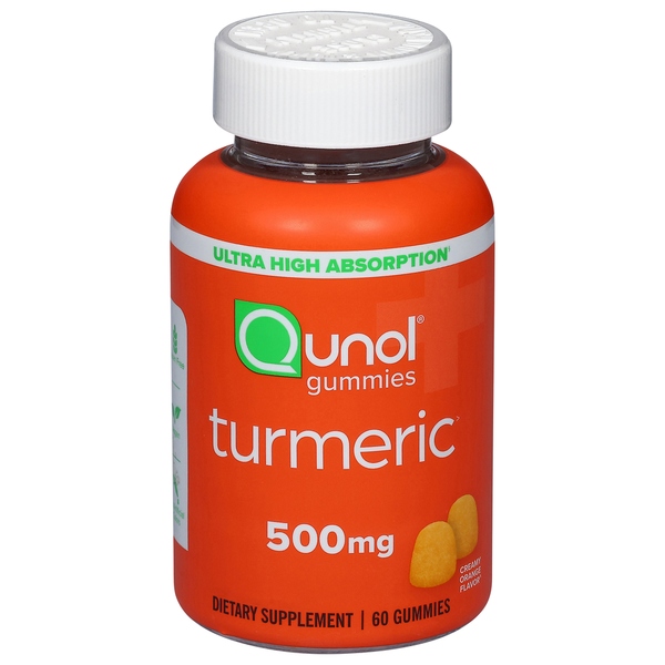 Mint & Gum Qunol Turmeric, 500 Mg, Gummies, Creamy Orange hero