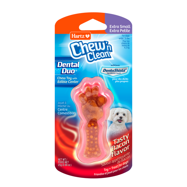 Dog Food & Care Hartz Chew 'n Clean Dental Duo Extra Small Dog Chew Toy hero