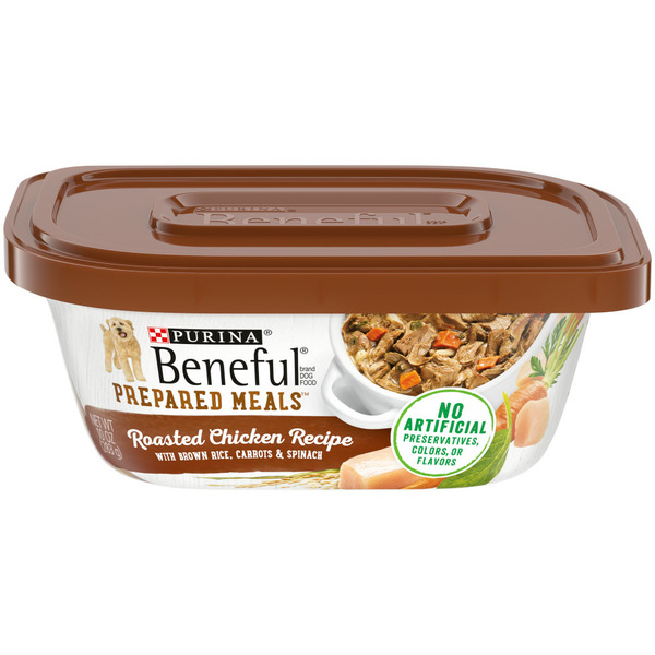 Water, Seltzer, Sparkling Water Purina Beneful High Protein, Wet Dog Food With Gravy, Prepared Meals Roasted Chicken Recipe hero