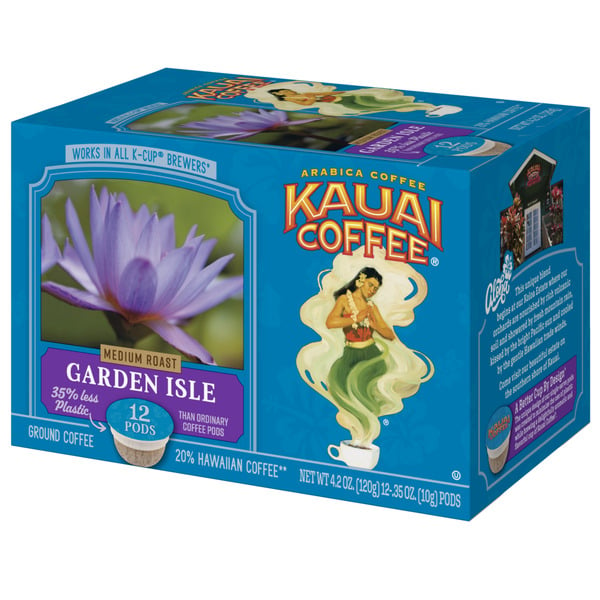 Coffee Kauai Coffee Garden Isle, Medium Roast, Single Serve Coffee Pods hero