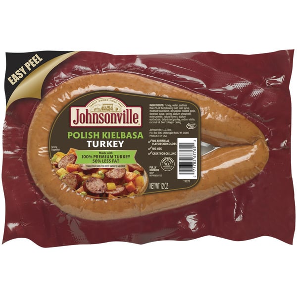 Packaged Meat Johnsonville Polish Kielbasa Turkey Rope Sausage hero