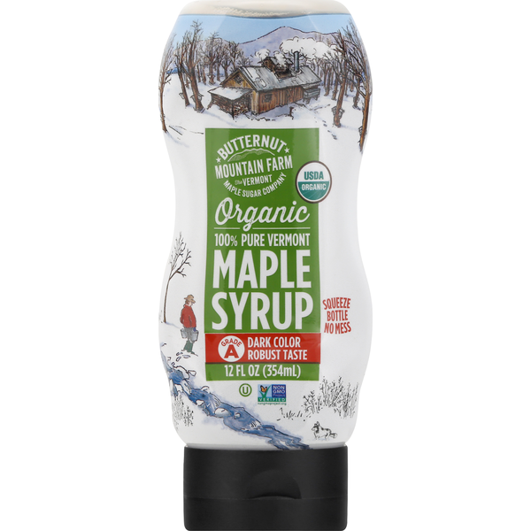 Honeys, Syrups & Nectars Butternut Mountain Farm Syrup, Organic, Maple hero