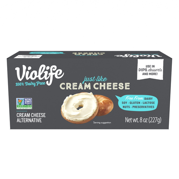 Other Creams, Cheeses & Dips Violife Just Like Cream Cheese, Dairy-Free Vegan hero