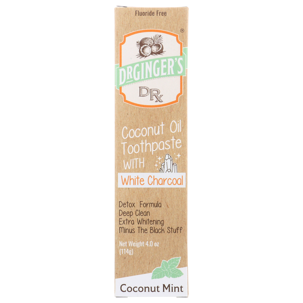 Oral Hygiene Dr. Ginger's Coconut Oil Toothpaste hero