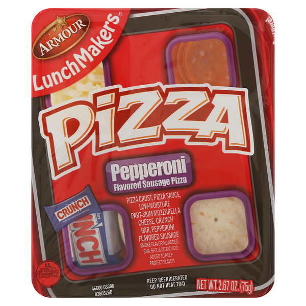 Packaged Lunchmeat Armour Pepperoni Flavored Sausage Pizza hero